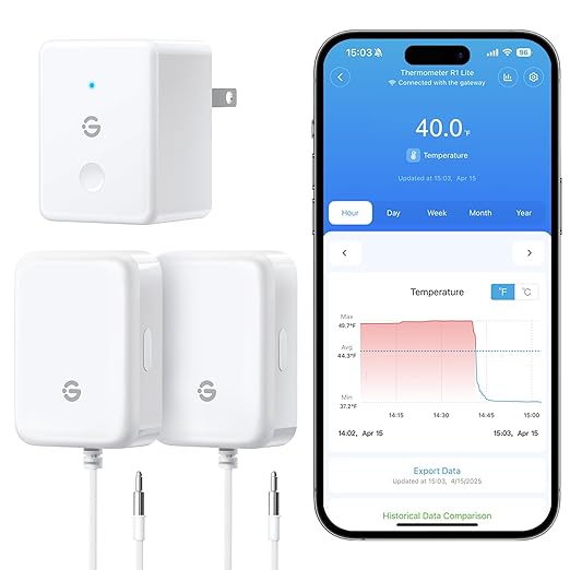 GoveeLife WiFi Refrigerator Thermometer by GoveeLife