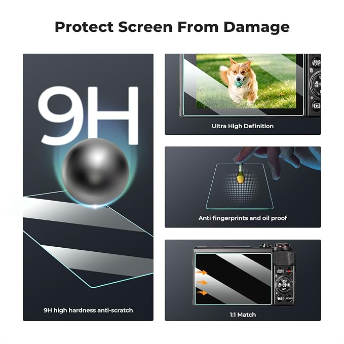 K&F CONCEPT 3 Pack Camera Screen Protector Compatible - Image 3