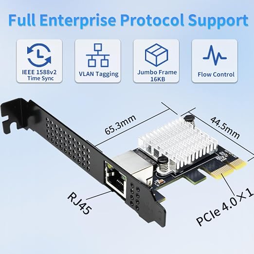 IO CREST Single Port 10 Gigabit Ethernet PCI-e x1 Network Card RTL8127 Chipset - Image 6