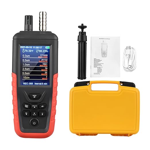 Air Quality Monitor Dust Particle Counter Indoor, Home Air Quality Sensitivity by WapoRich