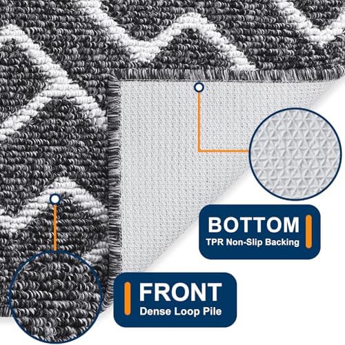 OLANLY Front Door Mat 40x32, Low-Profile Easy Clean Doormat - Image 4