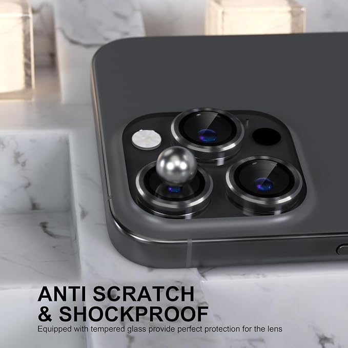 Choiche Compatible for iPhone 16 Pro/iPhone 16 Pro Max Camera Lens Protector - Image 3