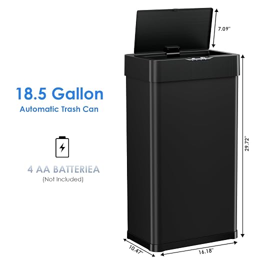 Sensor Trash Can, Touchless Motion Sensor Trash Bin, Smart Automatic Garbage Can - Image 2