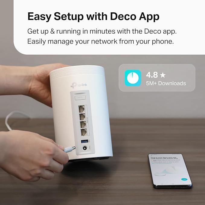 TP-Link Deco 7 Pro BE63 Tri-Band WiFi 7 BE10000 Whole Home Mesh System - Image 9