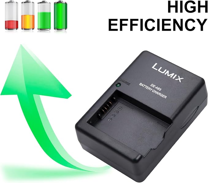 DE-A83 DE-A83BA Charger for Pansonic Camera DMW-BMB9 DMW-BMB9PP Battery and - Image 5