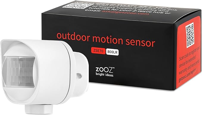 Zooz Outdoor/Indoor Motion Sensor ZSE70, Z-Wave Long Range, Temperature by ZOOZ