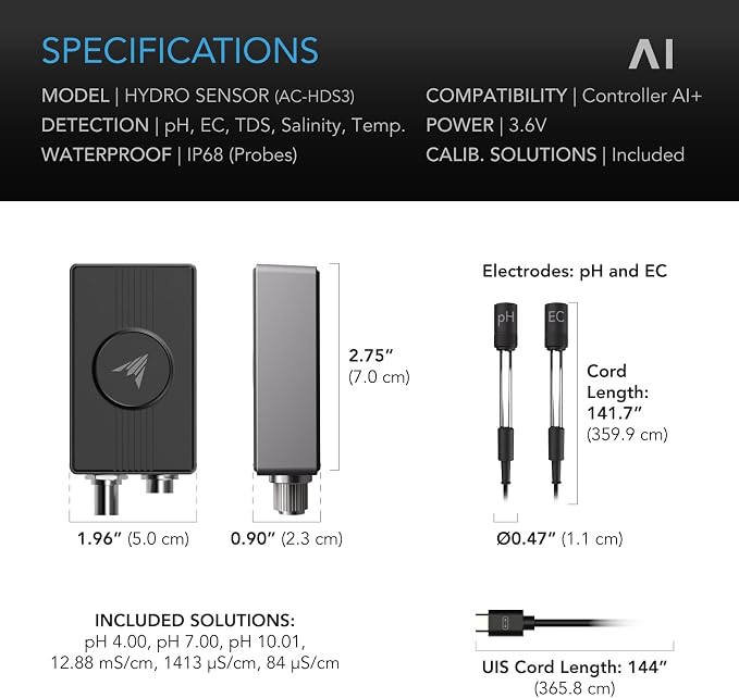 AC Infinity Hydro Sensor, Environmental Sensor - Image 7