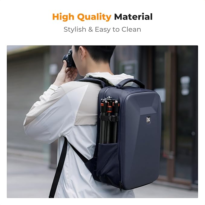 K&F CONCEPT Camera Backpack, Hardshell Photography DSLR Camera Bag - Image 6