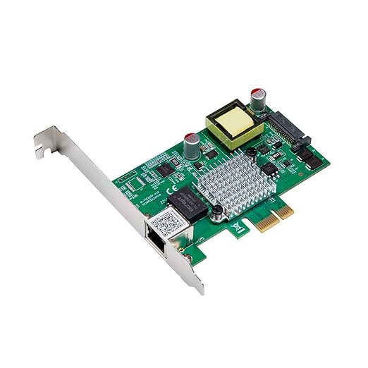IO Crest 2.5 Gigabit POE+ PCI-e x1 Ethernet Network Card by IOCrest