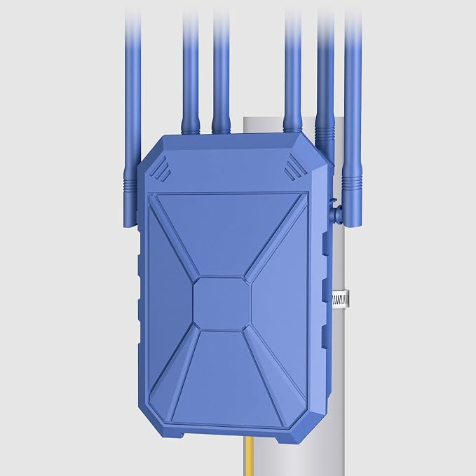 AX1800 Outdoor WiFi 6 Extender, Long Range Outdoor WiFi Extender Signal Booster by INEAUTO