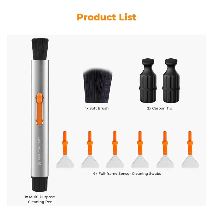 K&F Concept Versatile Switch Lens Cleaning Pen, Replaceable Pen Tip - Image 9