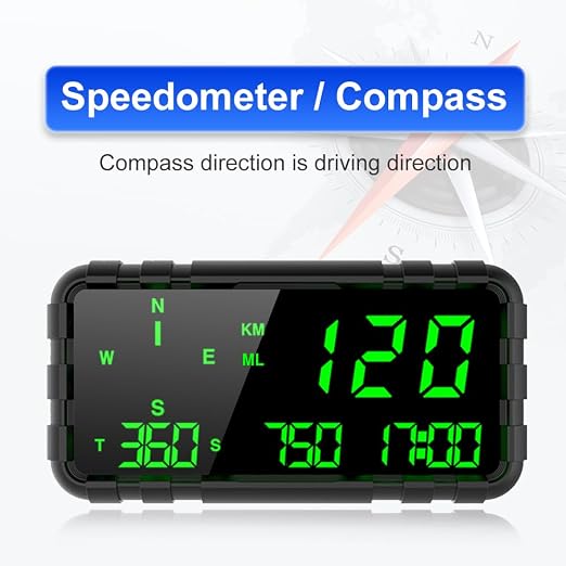 Heads Up Display for Car Digital GPS Speedometer kit MPH Odometer Automotive - Image 3