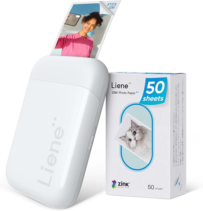 Liene Pearl K100 2x3” Photo Printer, Mini Instant Portable Color Picture by Liene