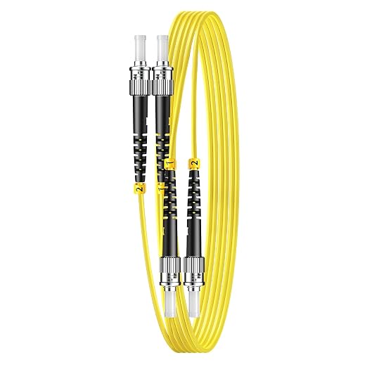FiberPrime- OS2 ST to ST Single Mode Fiber Patch Cable, Duplex Singlemode by Unknown