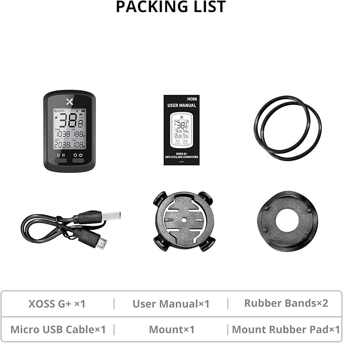 XOSS G+ GPS Bike Computer, Wireless Bicycle Speedometer Odometer - Image 7