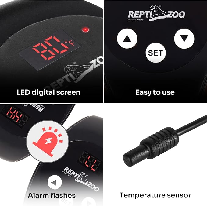 REPTIZOO Dimming Thermostat, PID Temperature Controller - Image 4