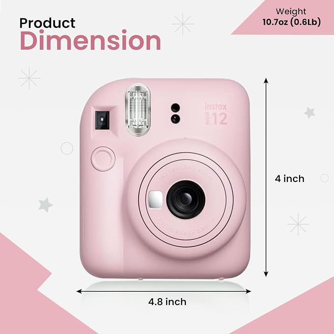 Fujifilm Instant Mini 12 Camera + Accessory Bundle & Compatible Custom Case + - Image 6