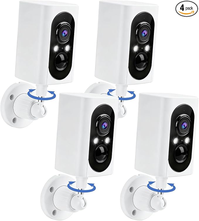 Security Cameras Wireless Outdoor 355° Pan Rotating 2K Color Night Vision by geekee