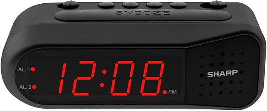 Sharp Easy-Set Digital Alarm Clock by SHARP