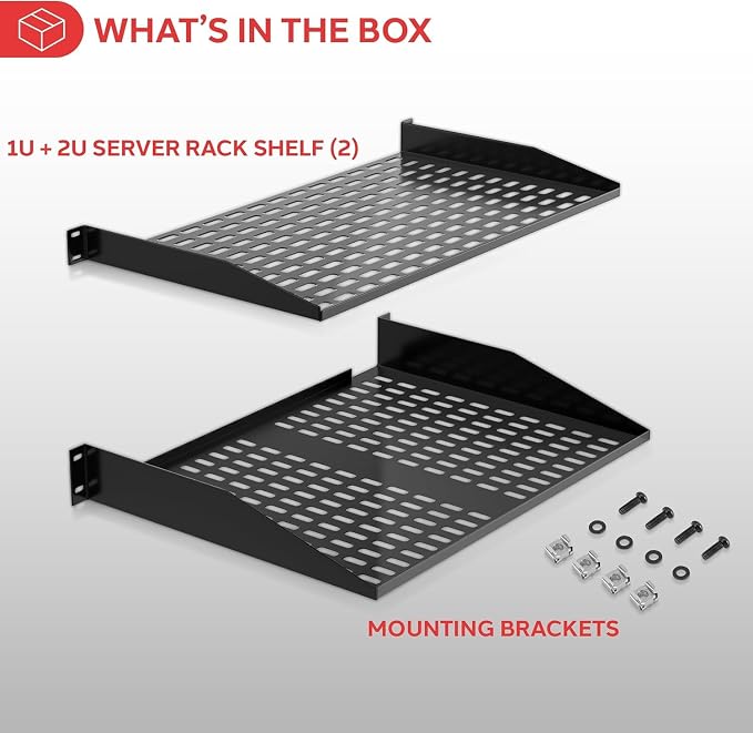 Pyle 19-Inch 1U Server, Vented Shelves - Image 7