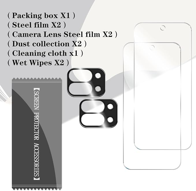 BIGFACE for Pixel 9 Pro Fold Tempered Glass Screen Protector + Camera Lens - Image 7