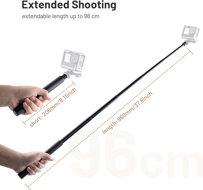 PGYTECH Extendable Selfie Stick Aluminum Long Pole Invisible - Image 2
