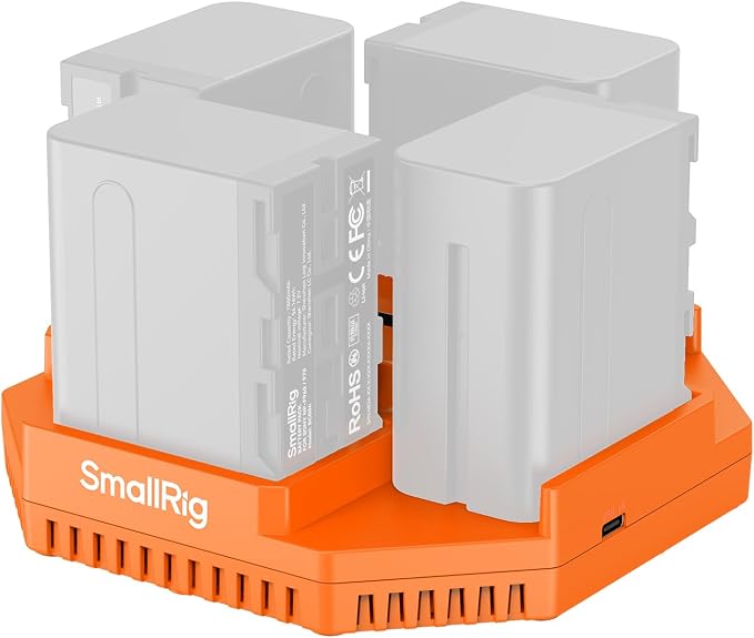 SmallRig 4-Slot Charger for Sony NP-F970 Battery, by SmallRig