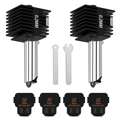 HzdaDeve 2 Pack 0.2MM A1 Mini/A1/A2L Hotend Print Head Hot End Kit Extruder by HzdaDeve
