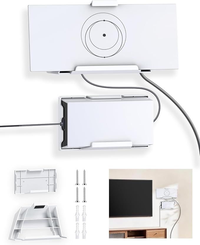 Starlink Standard 4X/V3 Gen 3 Router Wall Mount and Standard Power Supply Mount by NOVAKITS