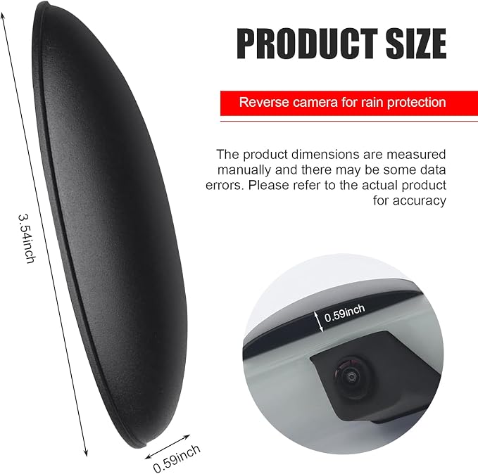 Rear View Camera Rain Cover, Universal Backup Camera Rain Shield, Automotive - Image 2