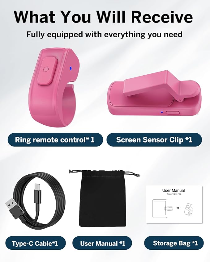 DATAFY Page Turner Ring for Kindle, Remote Control Paperwhite Oasis Scribe Kobo - Image 9