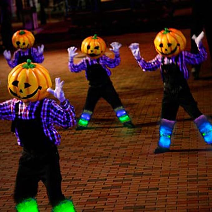 Luwint LED Flashing Furry Arm Leg Warmers - Image 5