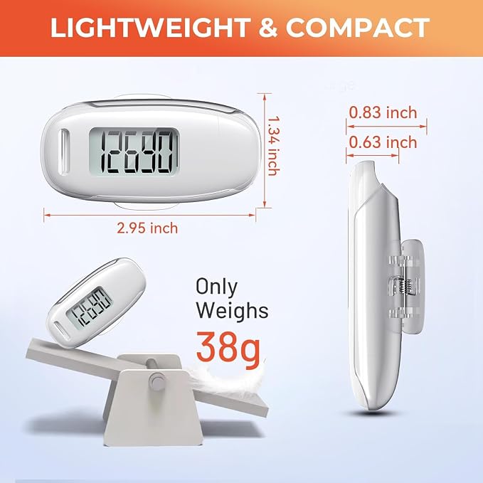 3D Pedometer for Walking, Simple Walking Step Counter - Image 6