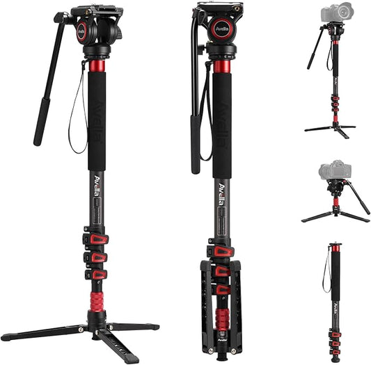 Avella CD324 Carbon Fiber Video Monopod Kit, by AVELLA