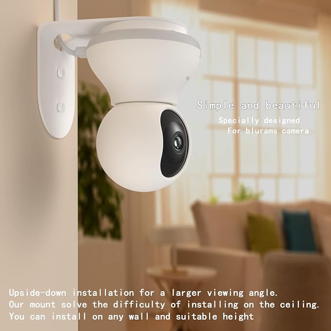 Zwolf Metal Wall Mount for Blurams Security Camera, Upside Down or Upright on - Image 3