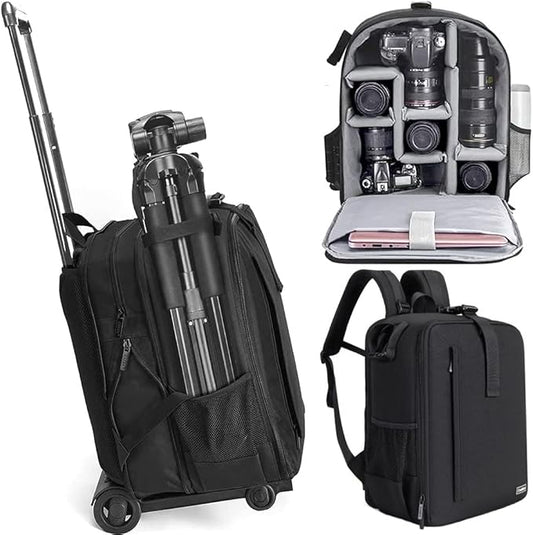 Cwatcun Camera Backpack Trolley Case Bag by FocusonCameraBag
