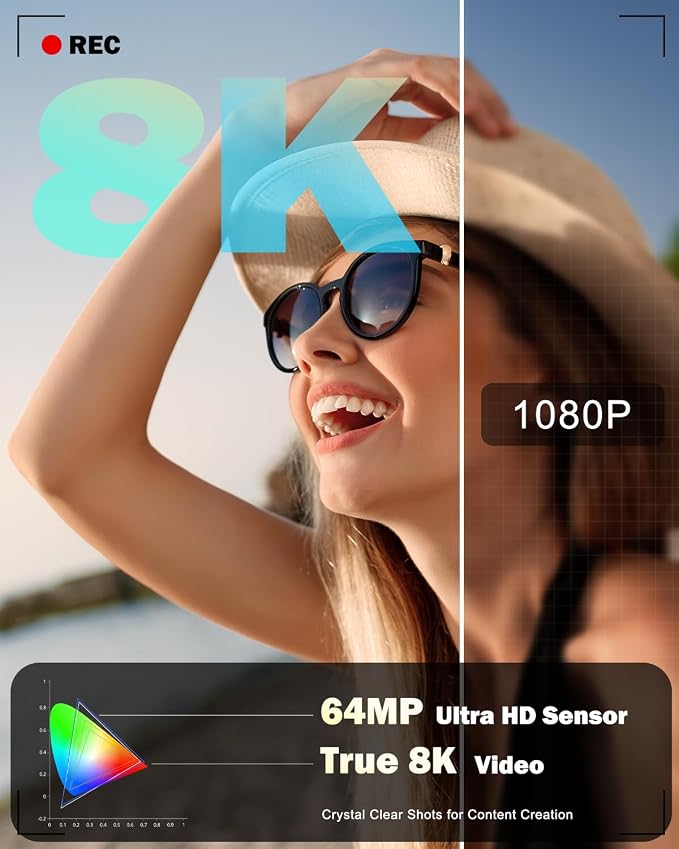 NBD 8K Digital Cameras for Photography, 64MP Camara Fotograficas, Travel - Image 5