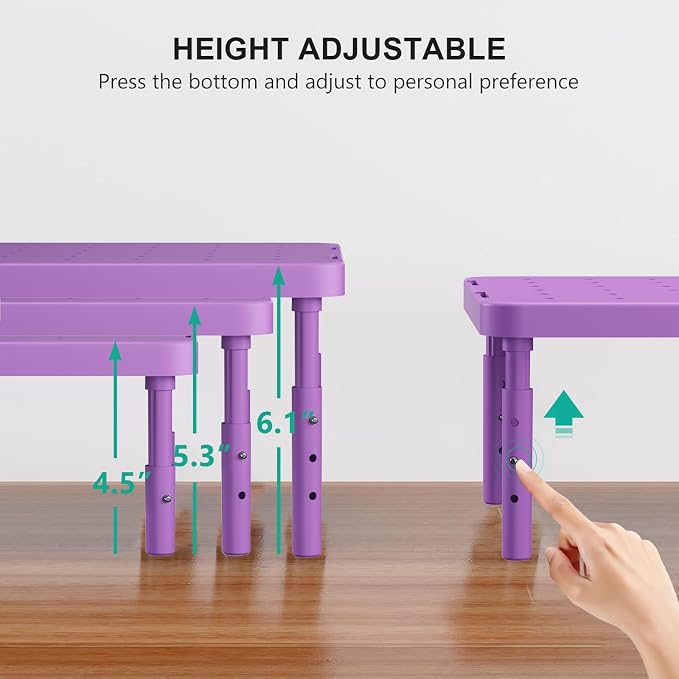WALI Computer Monitor Stand for Desk, Adjustable Laptop Riser, Desk Monitor - Image 4