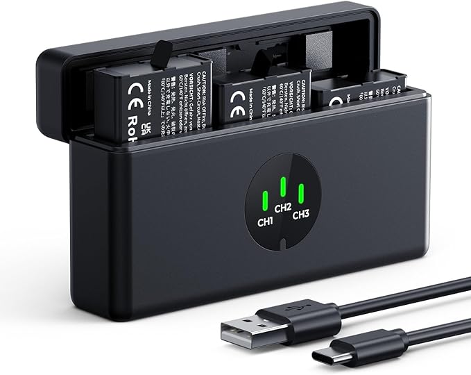 K&F Concept 3-Pack Action 6 Battery by KFCONCEPT
