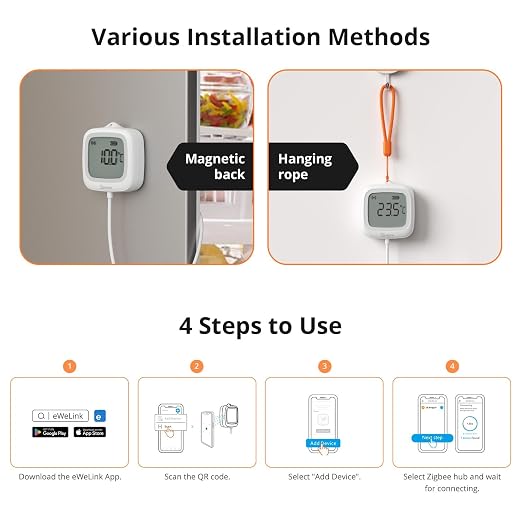 SONOFF SNZB-02LD Zigbee Waterproof Temperature Sensor - Image 11