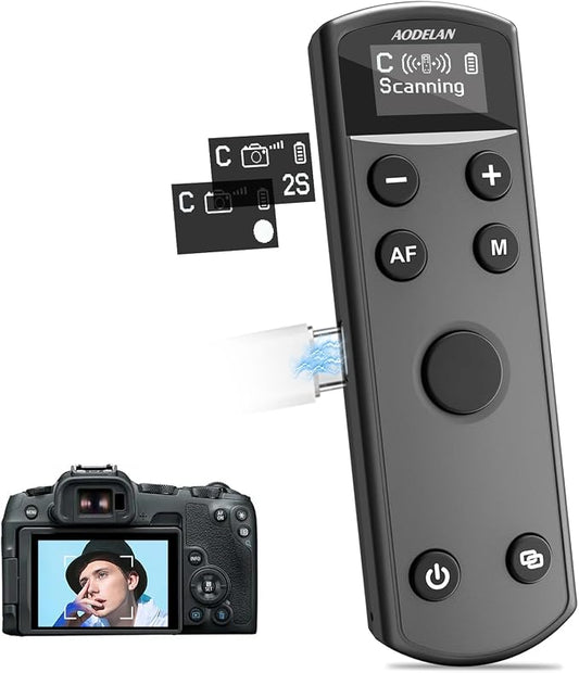 Remote Control for Canon Camera, Rechargeable Wireless Shutter Release by AODELAN