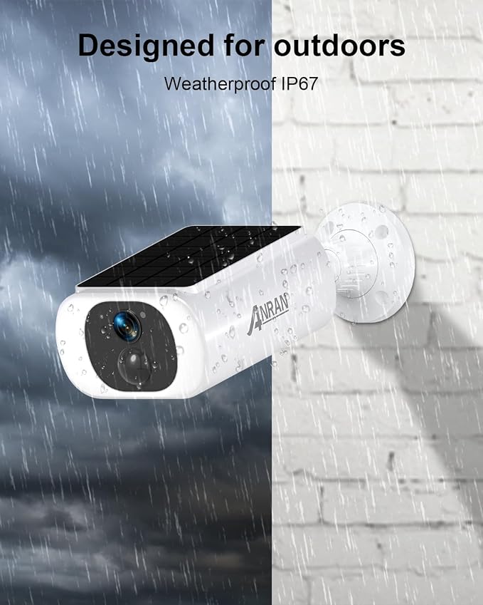 ANRAN 5MP Solar Security Camera Outdoor, Wireless Battery Powered WiFi Camera - Image 6