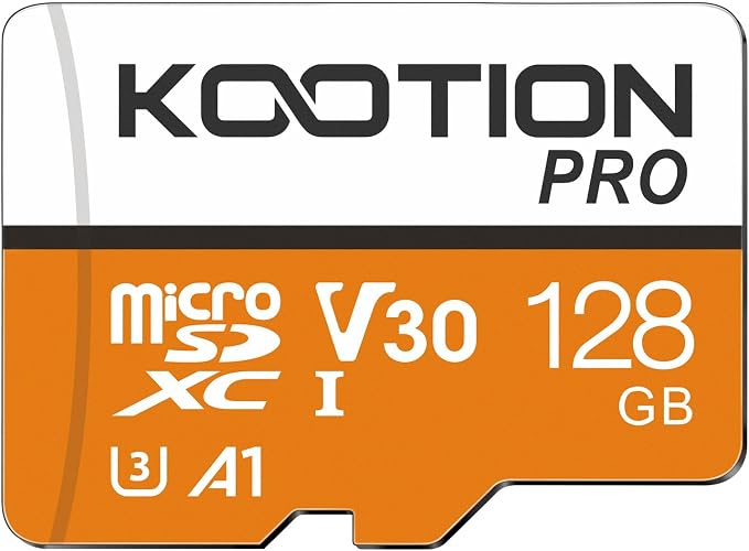 KOOTION 128GB Micro SDXC UHS-I U3 V30 A1 Memory Card by KOOTION