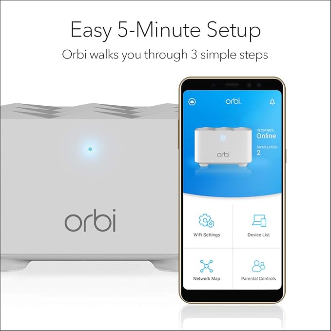 NETGEAR Orbi Whole Home Mesh WiFi System – Router Replacement Covers up to 4 - Image 8