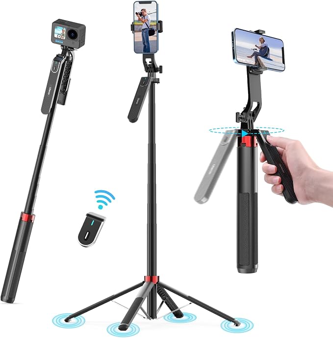 ULANZI MA09 71'' Phone Tripod, Selfie Stick Cell Phone Tripod Stand by ulanzi