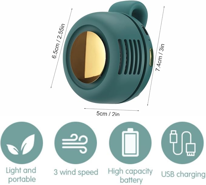 Portable Clip On Fan for Shirt, Mini Fan - Image 2
