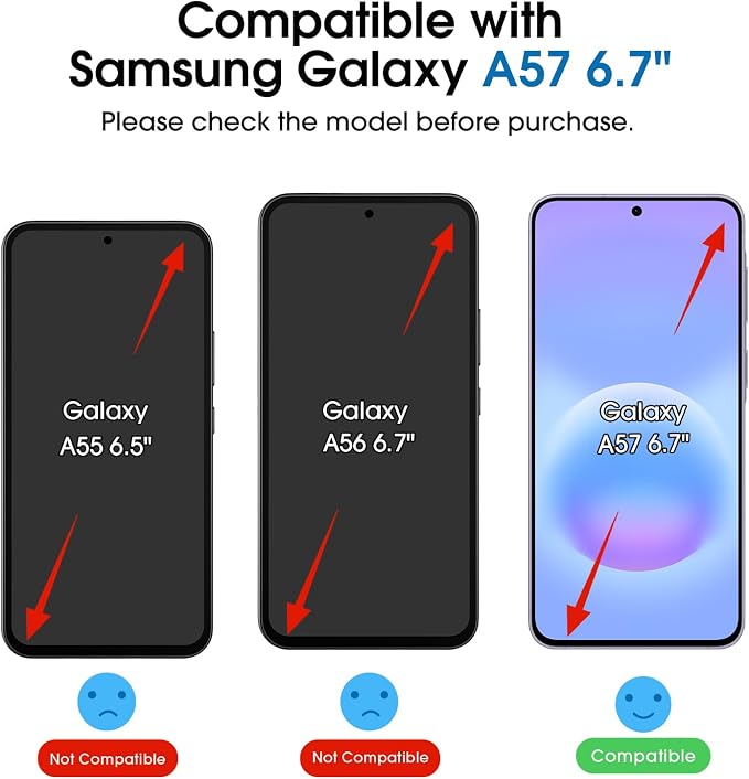 amFilm Auto-Alignment OneTouch for Samsung Galaxy A57 5G 6.7" Screen Protector - Image 2