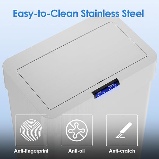 Sensor Trash Can, Touchless Motion Sensor Trash Bin, Smart Automatic Garbage Can - Image 6