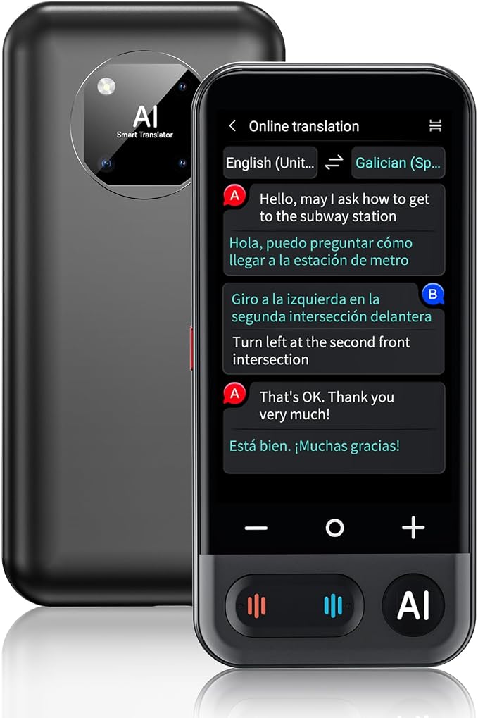 AI Language Translator Device, 2026 Upgraded ChatGPT Two Way Real time by Simbago