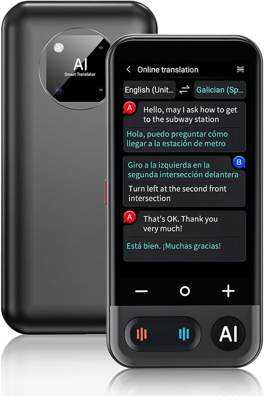 AI Language Translator Device, 2026 Upgraded ChatGPT Two Way Real time by Simbago